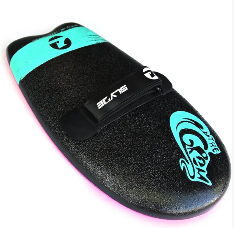 The Slyde Grom Soft Top Fun Handboard For Bodysurfing with Hand strap (Multi Colors 5)