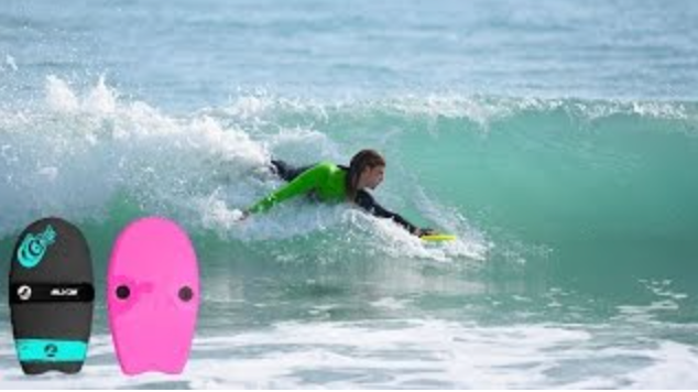 The Slyde Grom Soft Top Fun Handboard For Bodysurfing with Hand strap (Multi Colors 5)