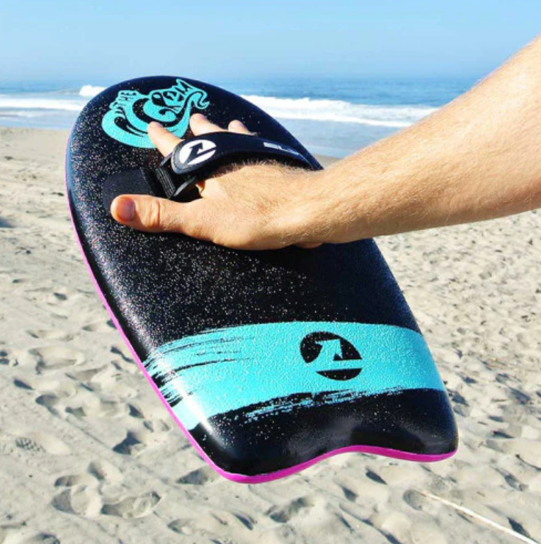 The Slyde Grom Soft Top Fun Handboard For Bodysurfing with Hand strap (Multi Colors 5)