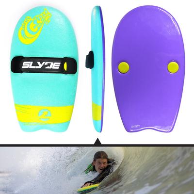 The Slyde Grom Soft Top Fun Handboard For Bodysurfing with Hand strap (Multi Colors 5)