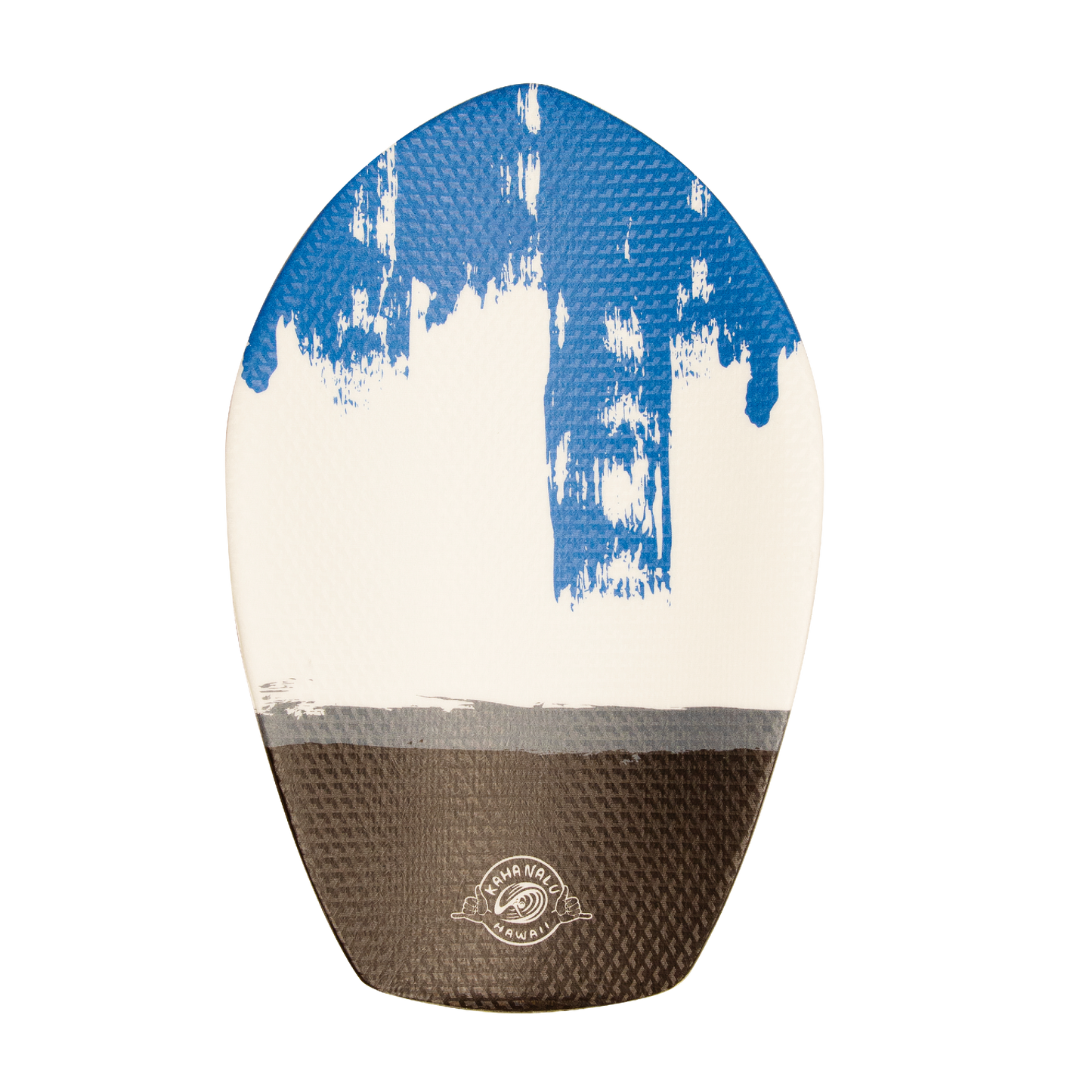 The ENOKA White, Blue, Black Bula Shorebreak Handboard with Camera insert and Hand Strap