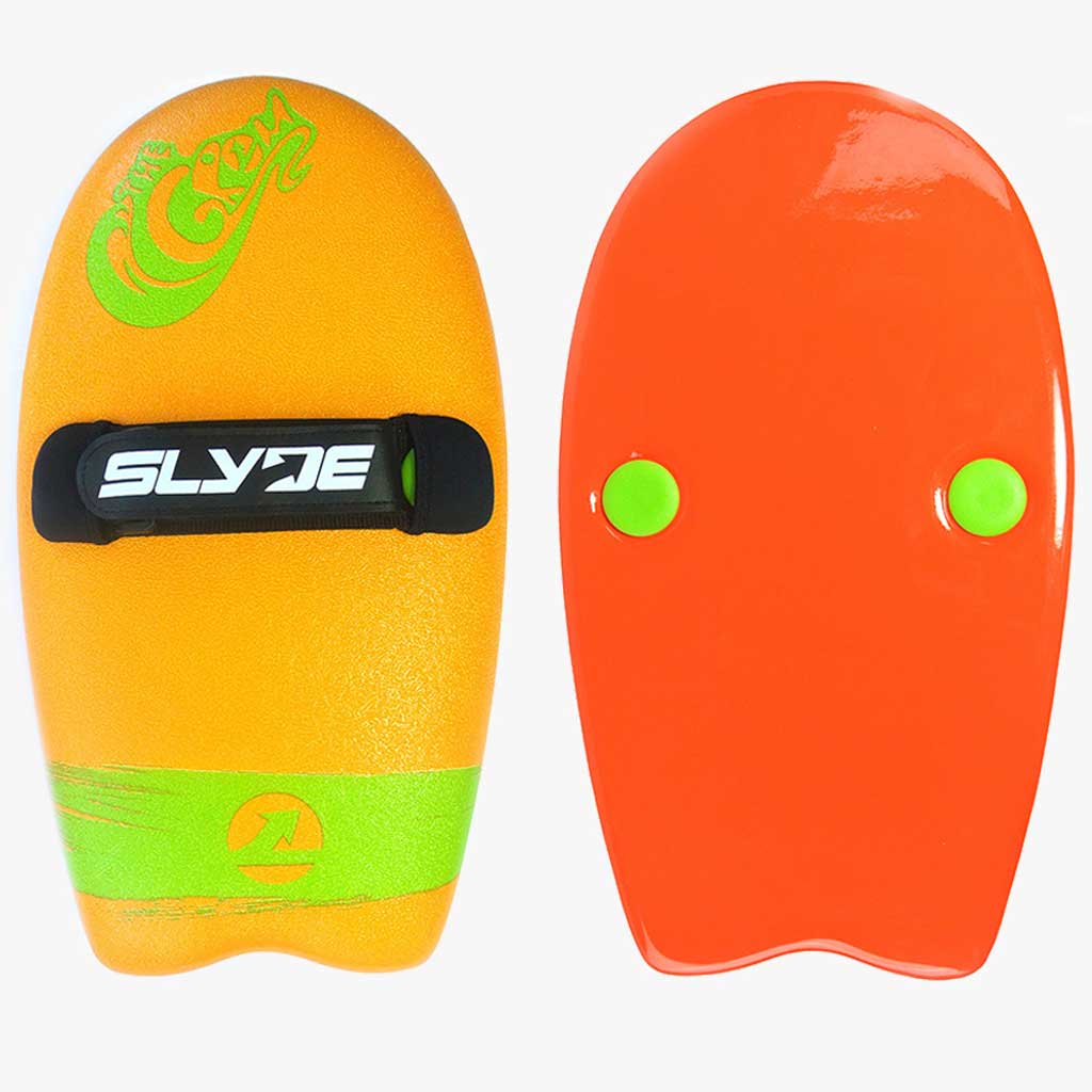 The Slyde Grom Soft Top Fun Handboard For Bodysurfing with Hand strap (Multi Colors 5)