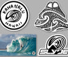 Kaha Nalu Hawaii 4 Sticker Pack all 4 Limited Exclusive Australian Release