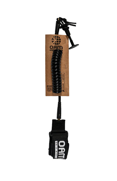 On A Mission (OAM) Bicep OR Wrist Pro Coil Leash For Your bodysurfing Handboard
