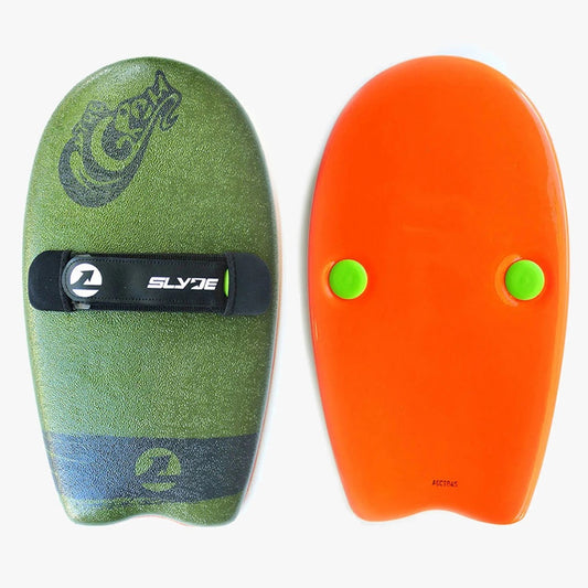 The Slyde Grom Soft Top Fun Handboard For Bodysurfing with Hand strap (Multi Colors)